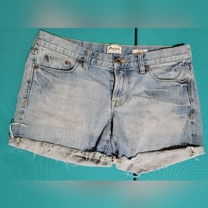 Madewell 4" Rough Hem Cut Off Shorts Light Wash Size 29